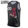 Canotte Bambino Toronto Raptors Personalizzate Nike 2024-25 City Edition Nero Swingman